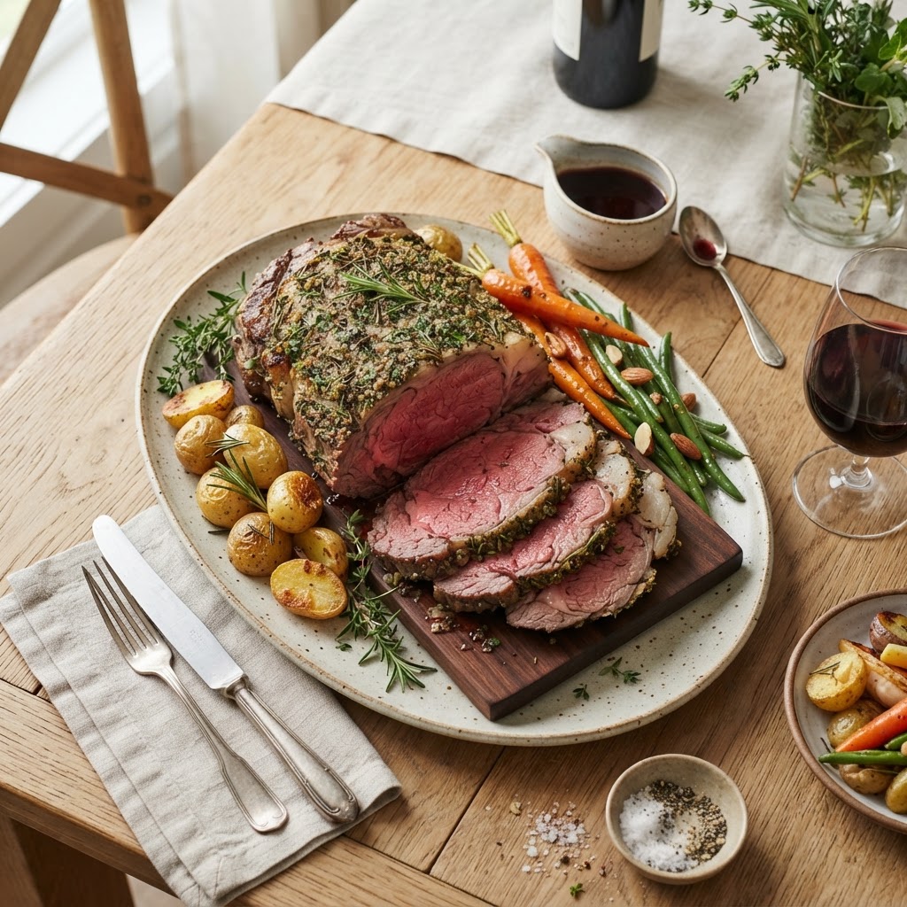 Rôti de bœuf classique aux herbes