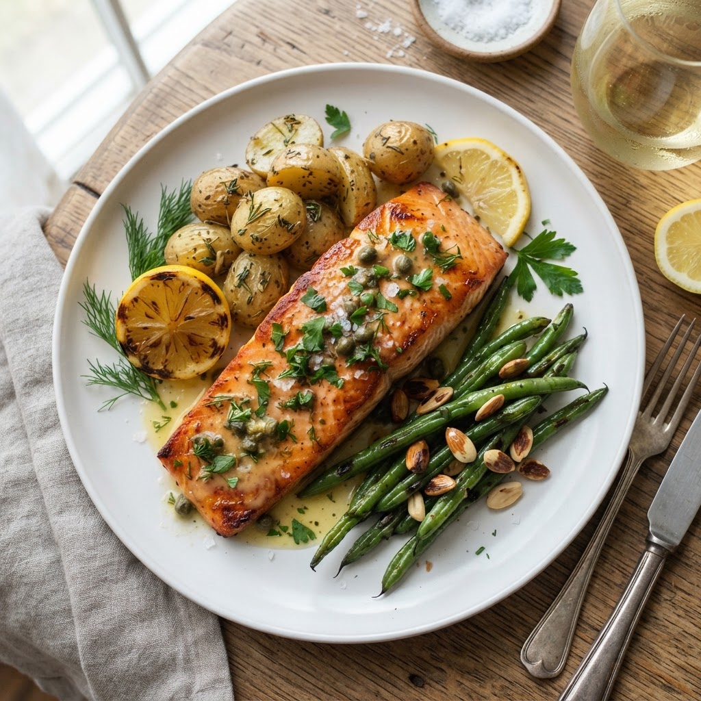 Saumon Classique au Beurre Citronné