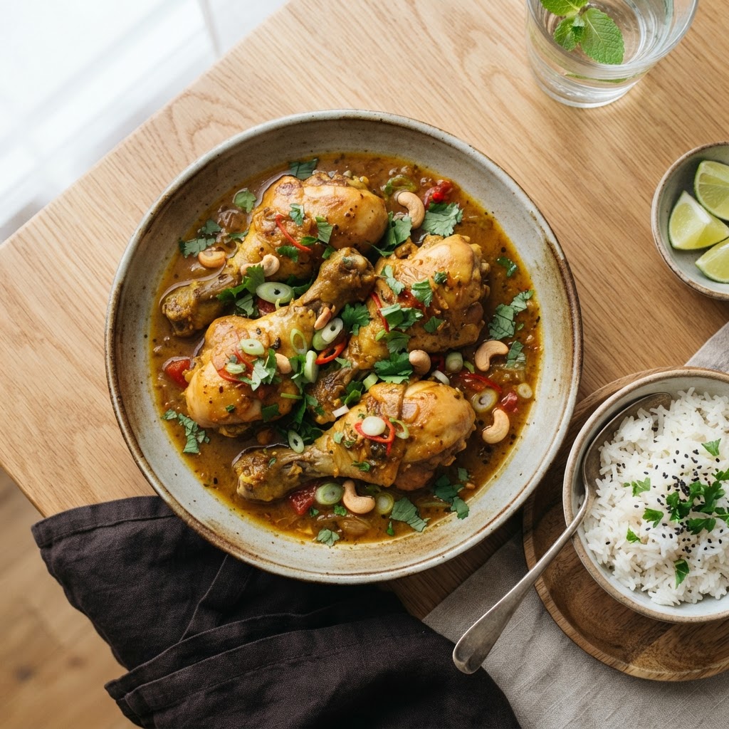 Pilons de poulet façon cari