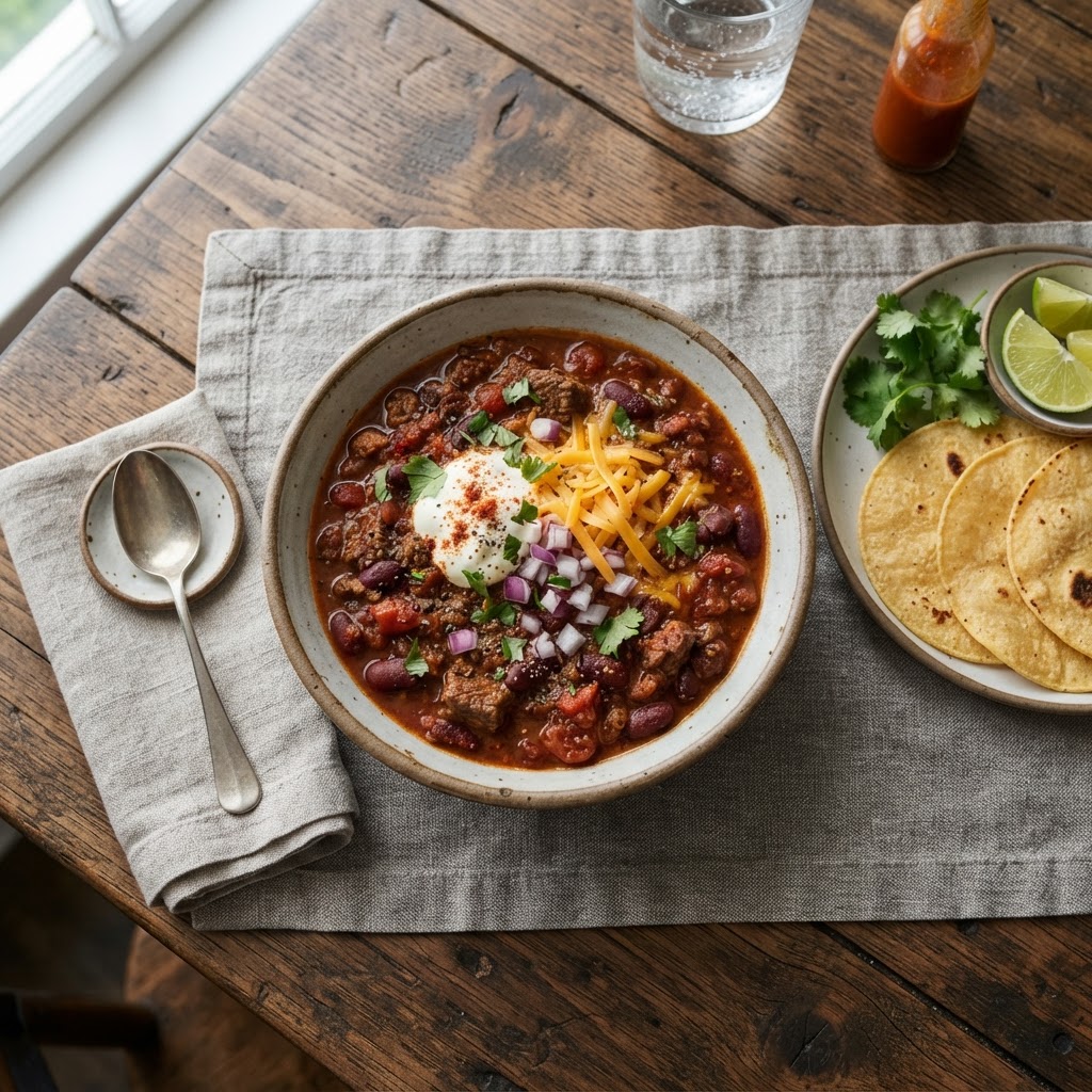 Chili con carne réconfortant