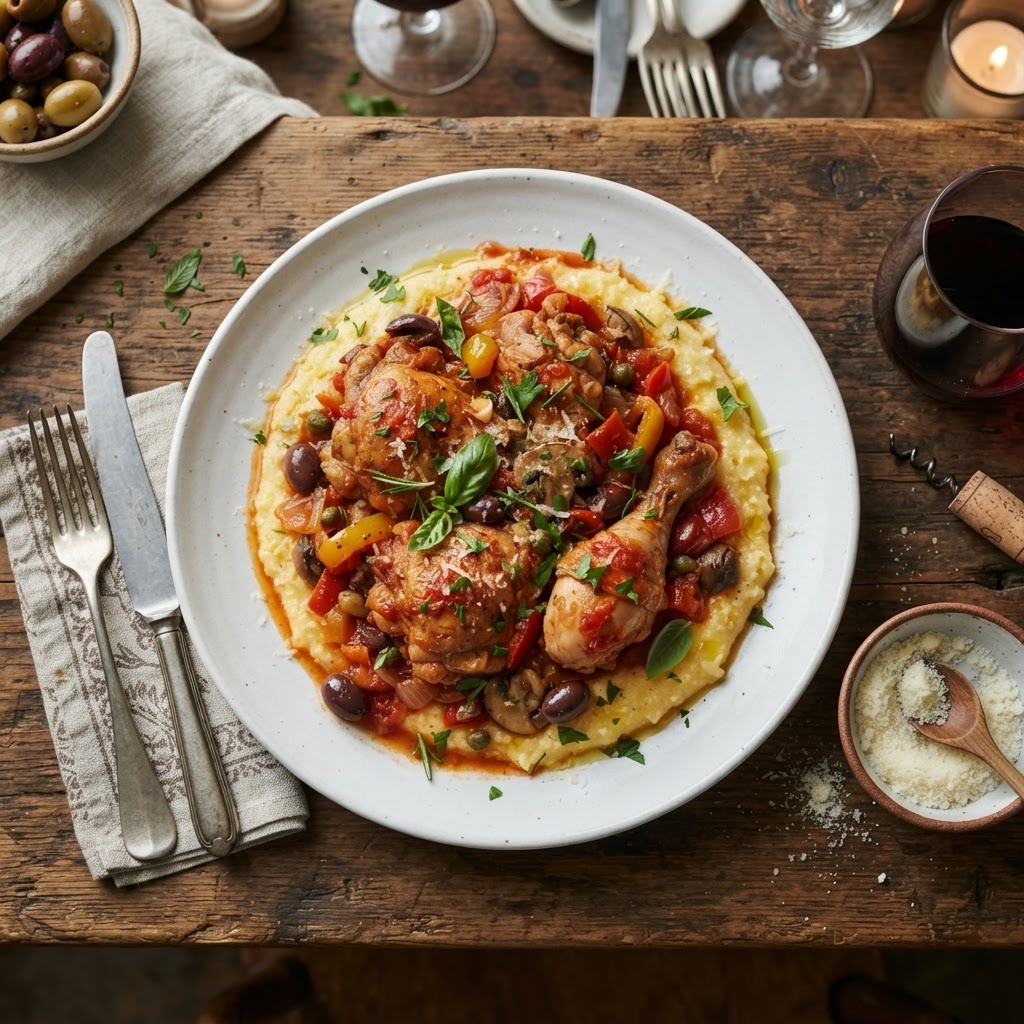 Cacciatore de poulet réconfortant