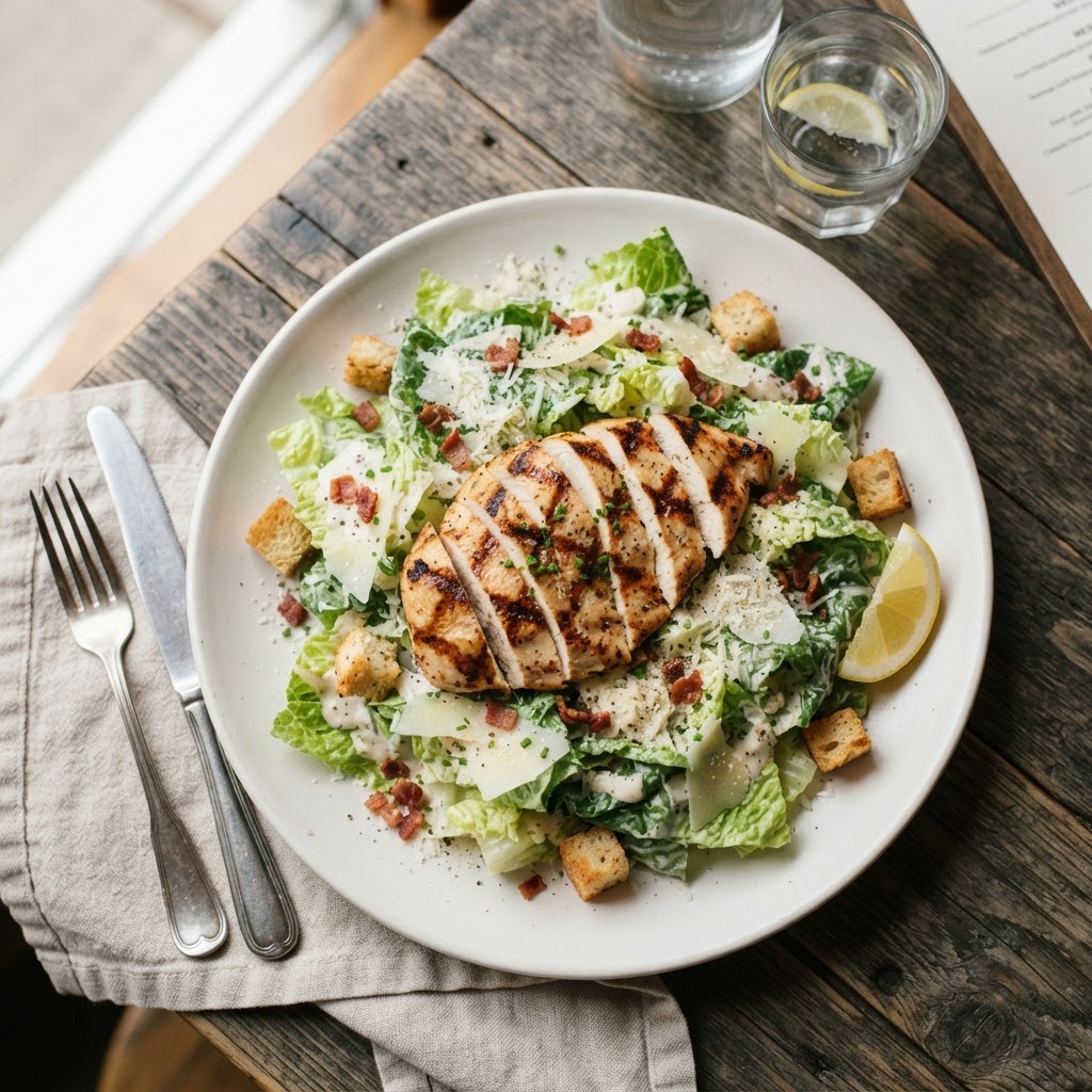 Salade César au poulet grillé