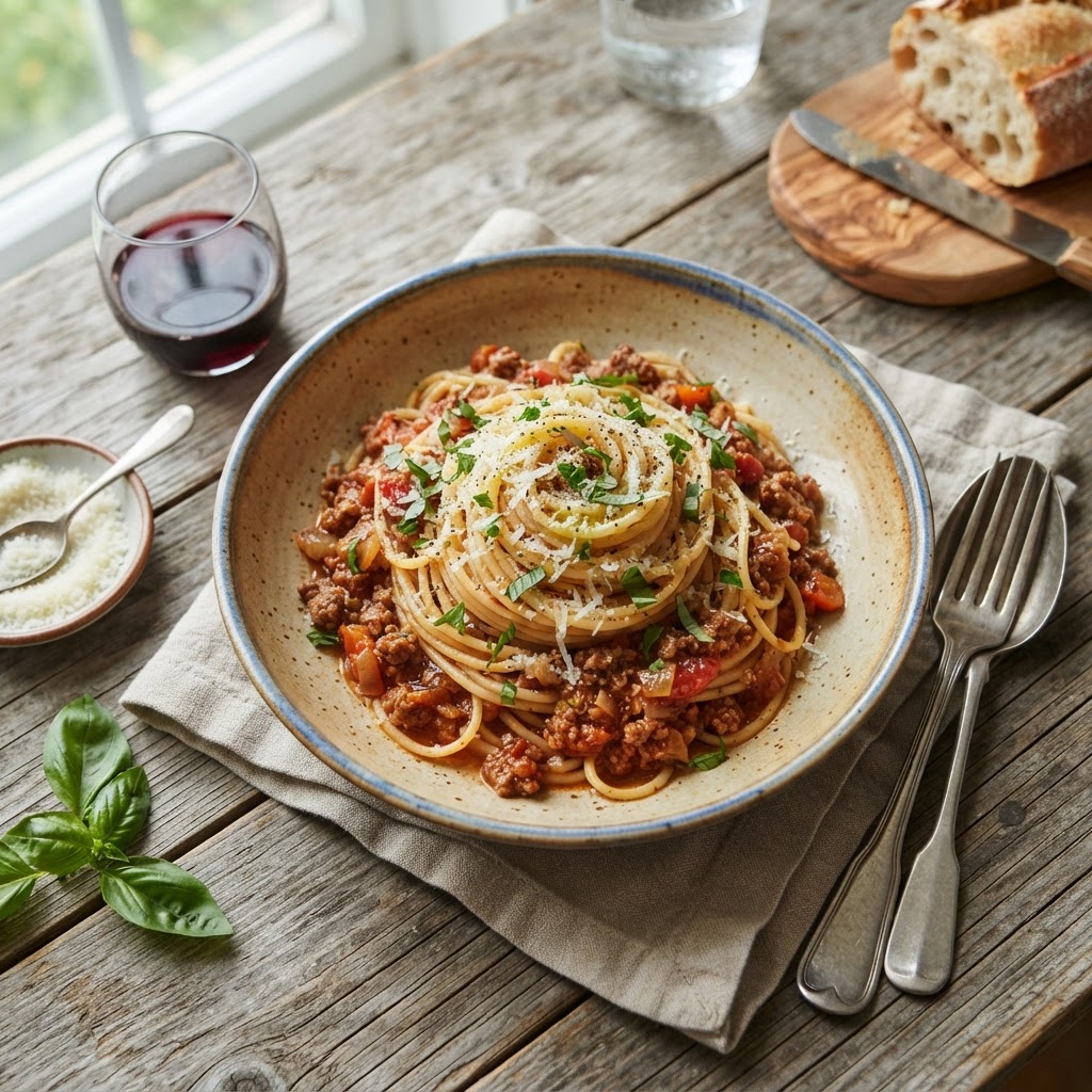 Spaghetti à la bolognaise classique
