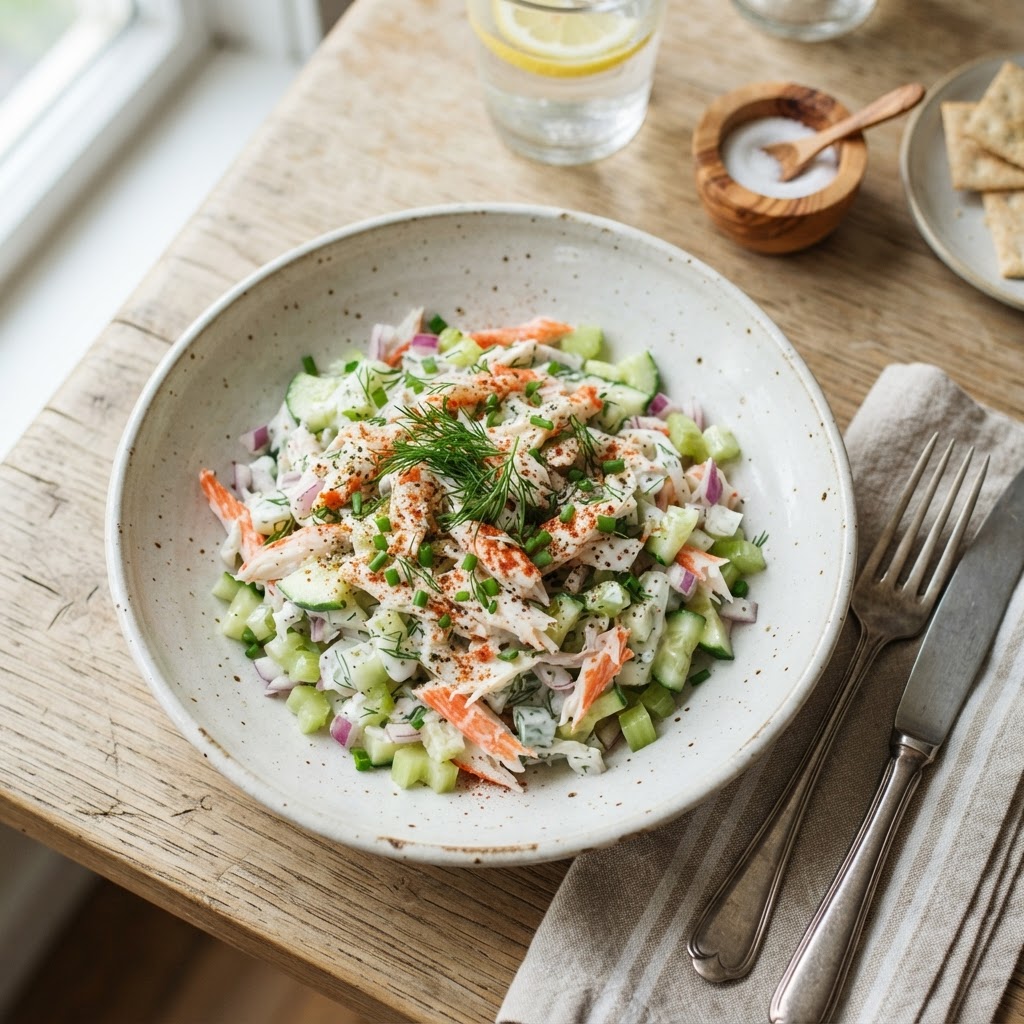 Salade de goberge façon crabe