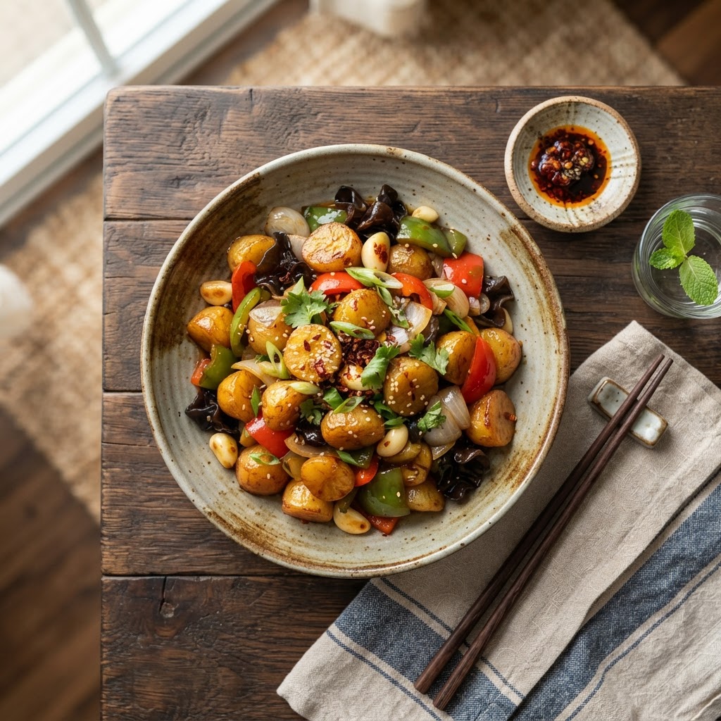 Pommes de terre rissolées à l'asiatique