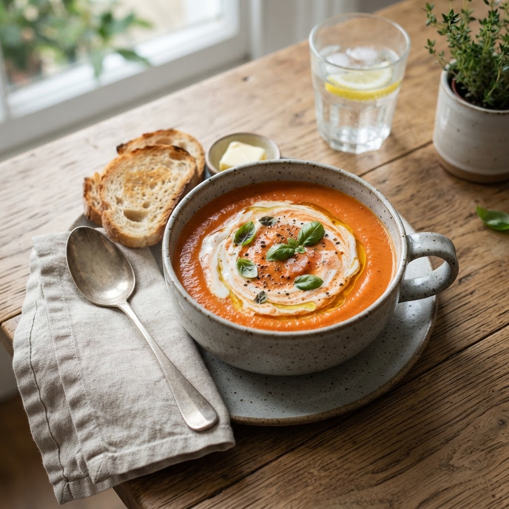Soupe veloutée aux poivrons