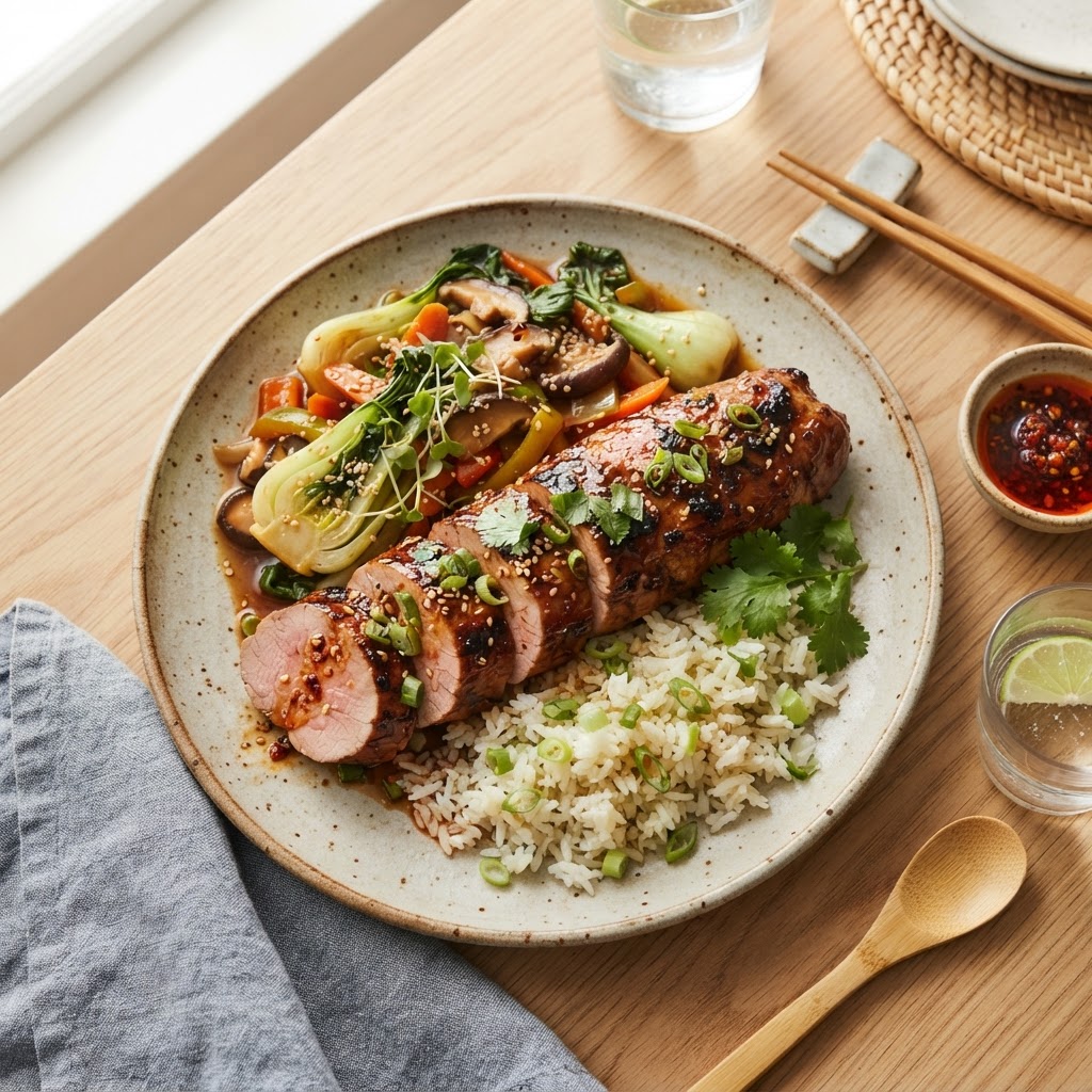 Filet de porc à l'asiatique
