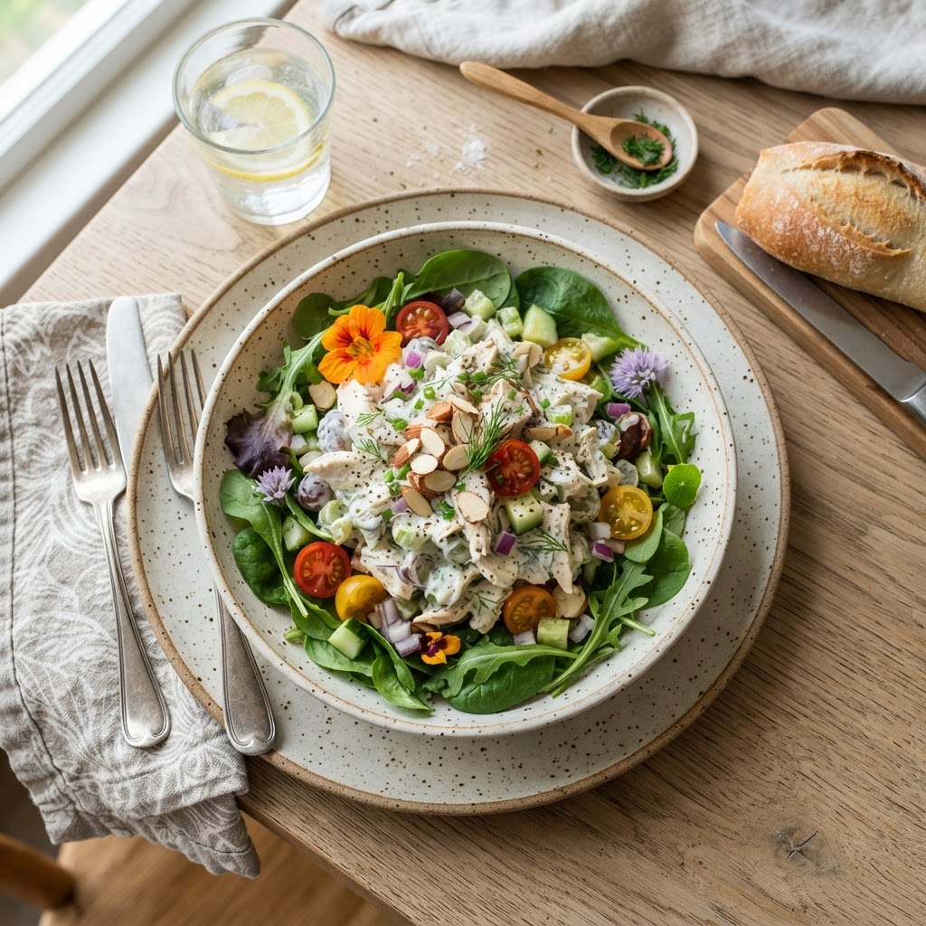 Salade de poulet crémeuse