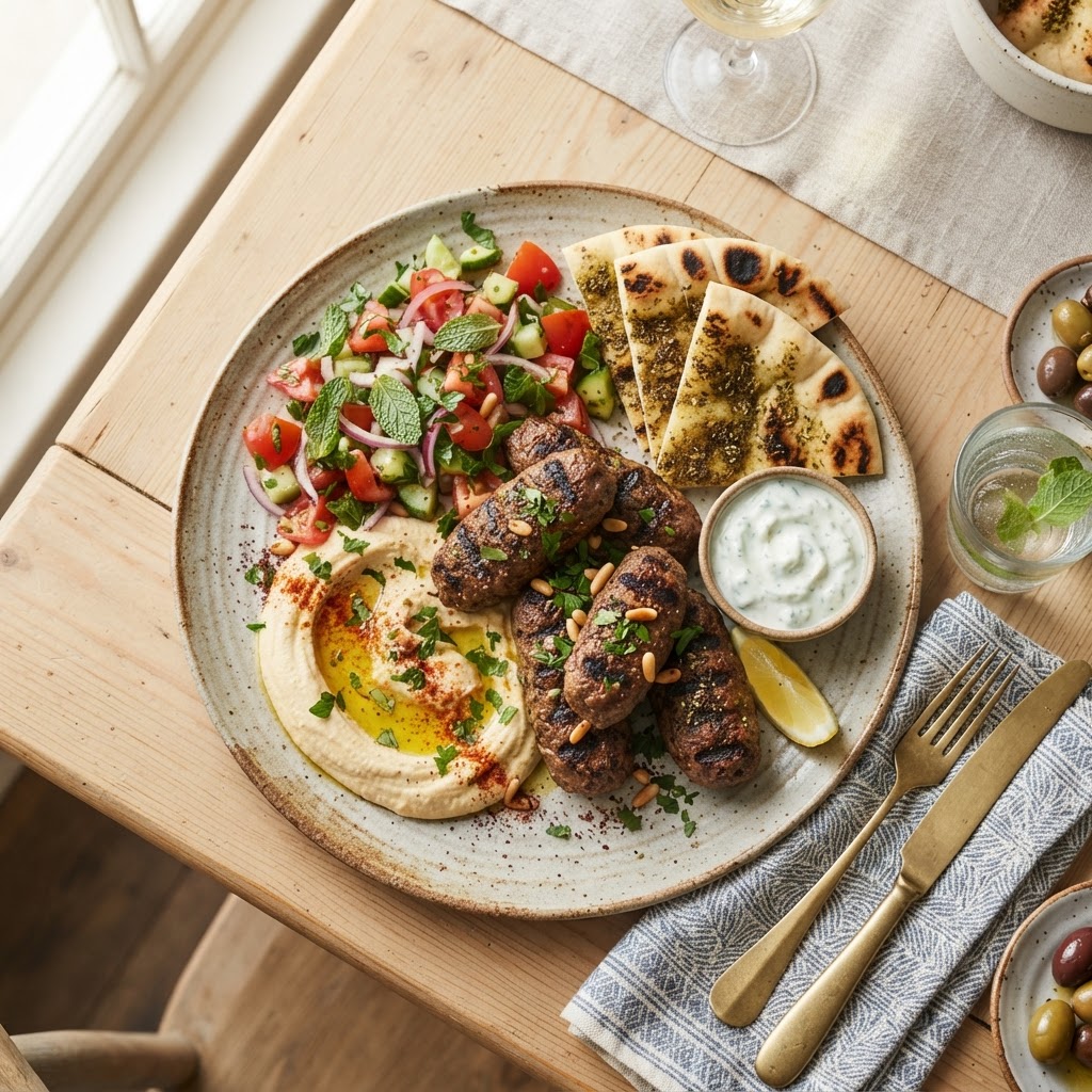 Koftas de bœuf grillés