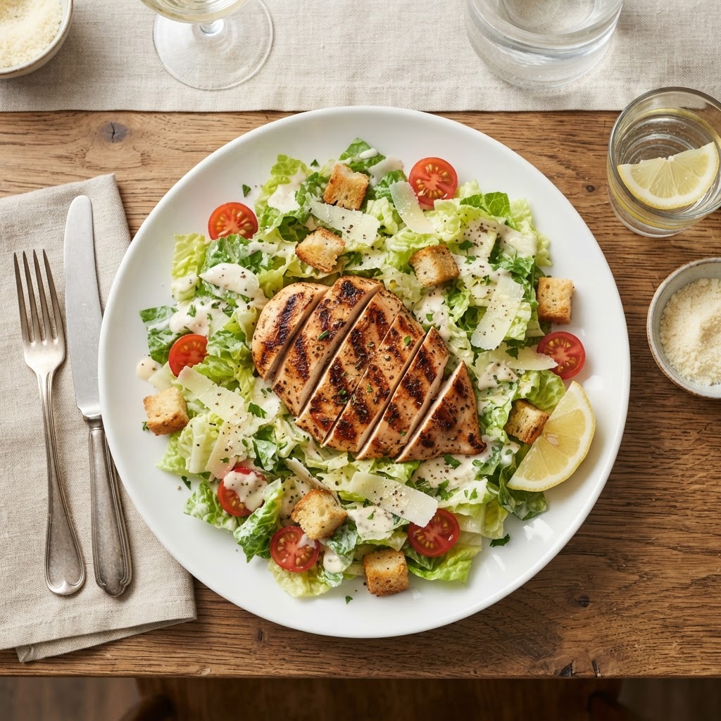 Salade César au poulet grillé