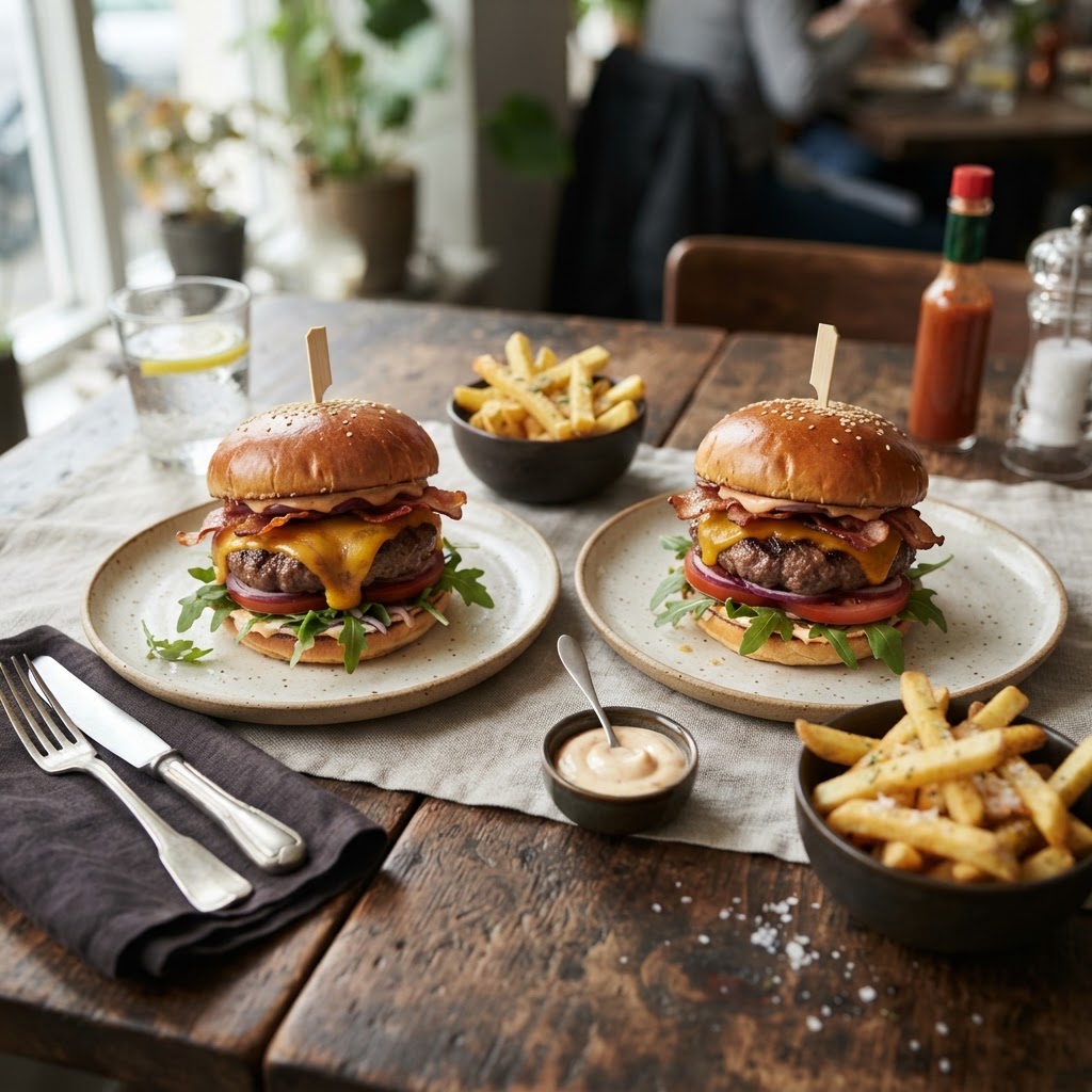 Burgers de bœuf au fromage