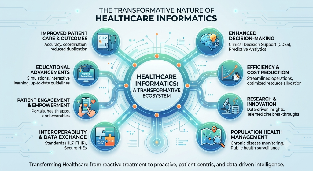 The Transformative Nature of Healthcare Informatics — ecosystem diagram
