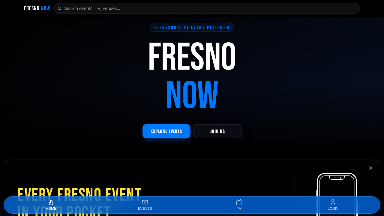 Events/Influencers template preview