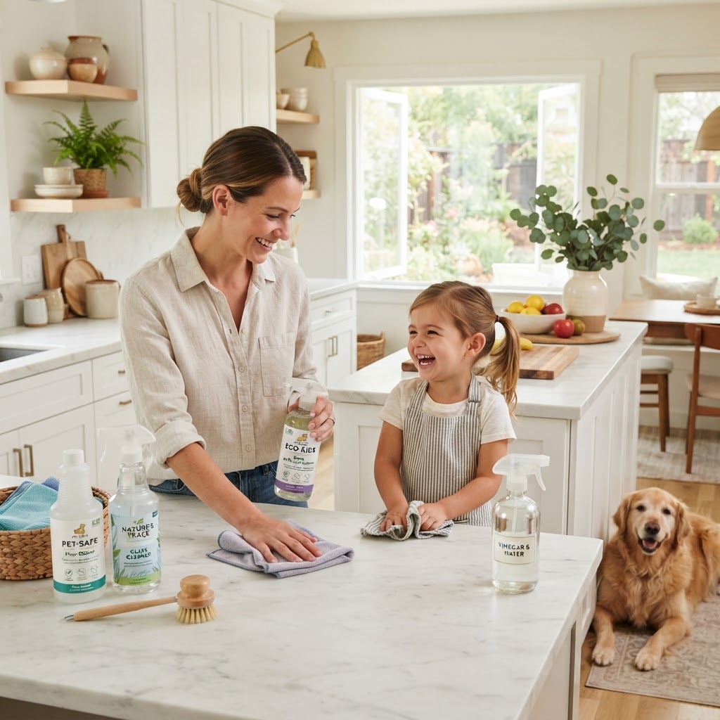 Green Cleaning Products That Are Safe for Kids and Pets