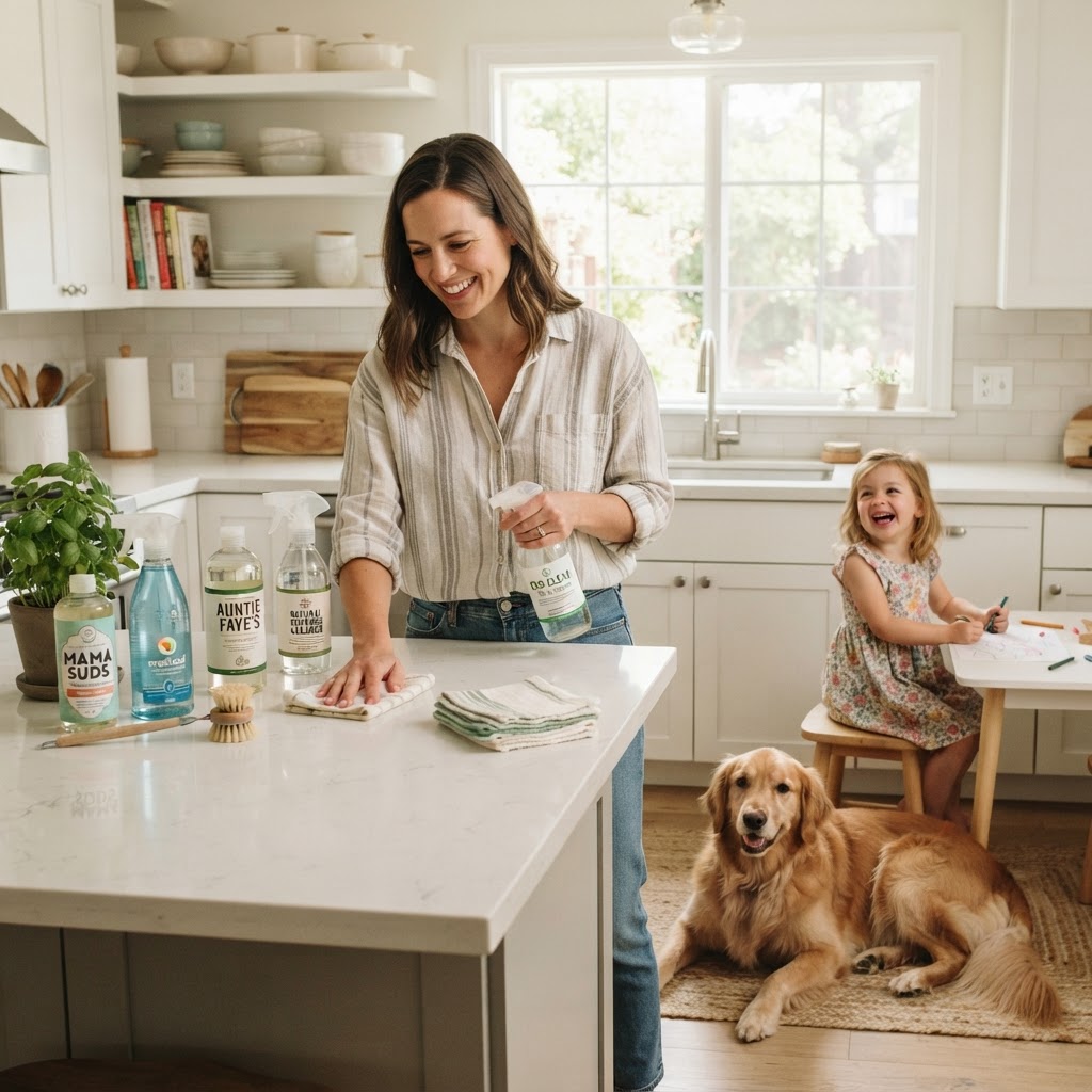 Green Cleaning Products That Are Safe for Kids and Pets