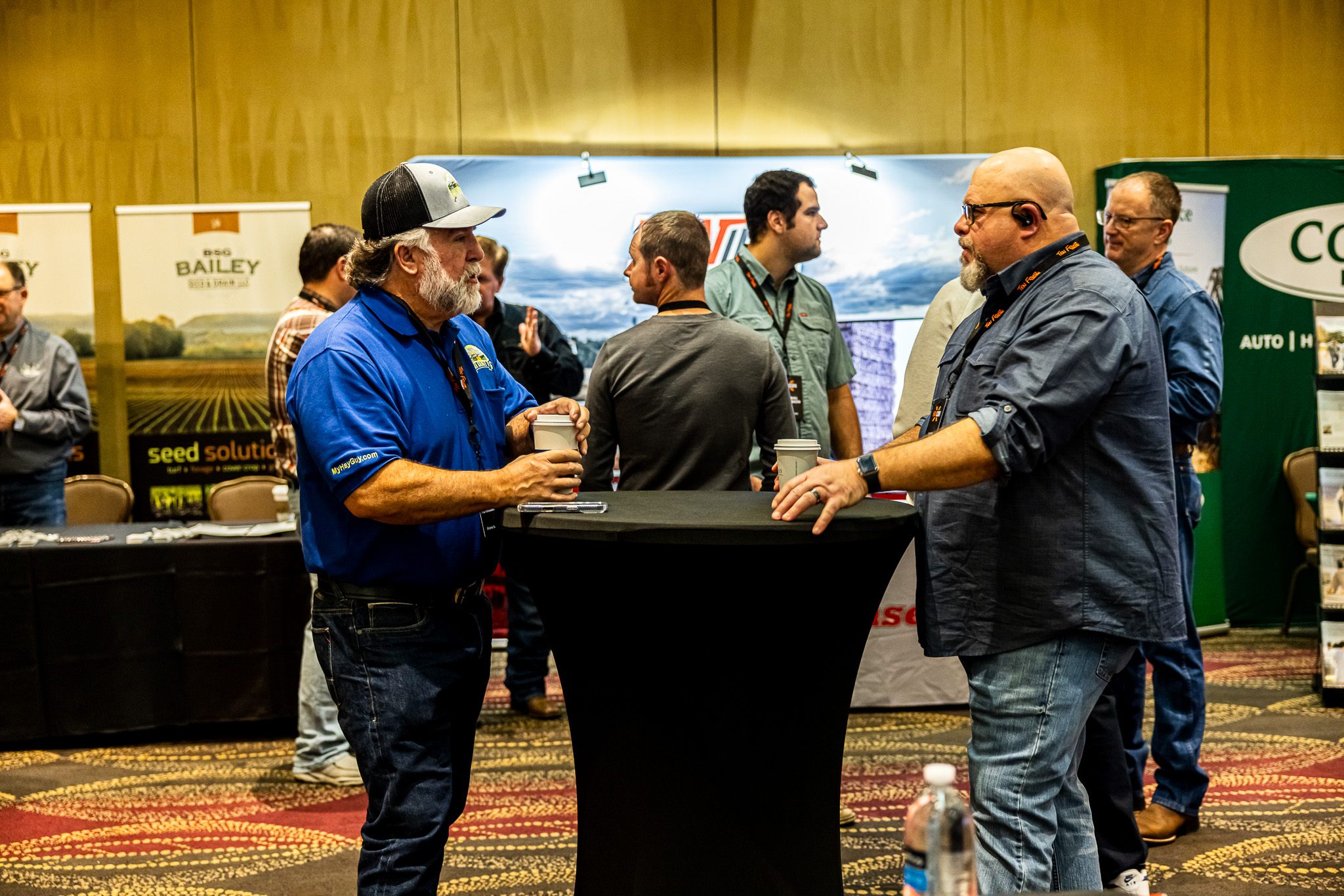 Attendees connecting