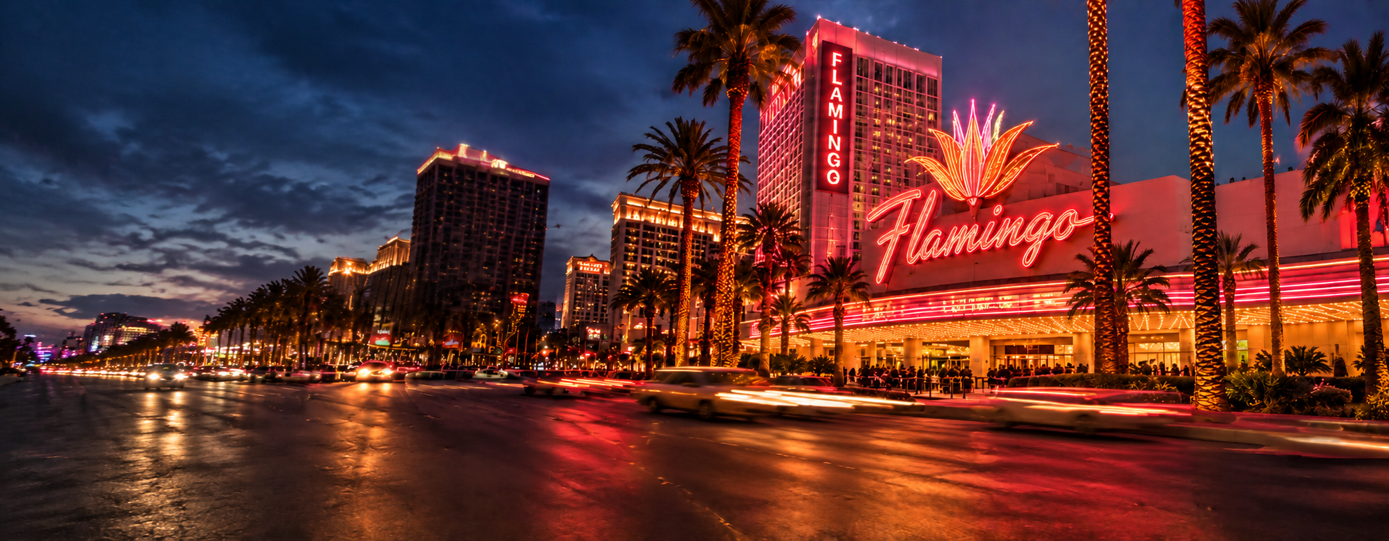 Flamingo Las Vegas at night