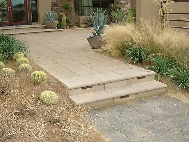 Outdoor Steps & Stairs — example project 3 by L.D. Williams Decorative Concrete