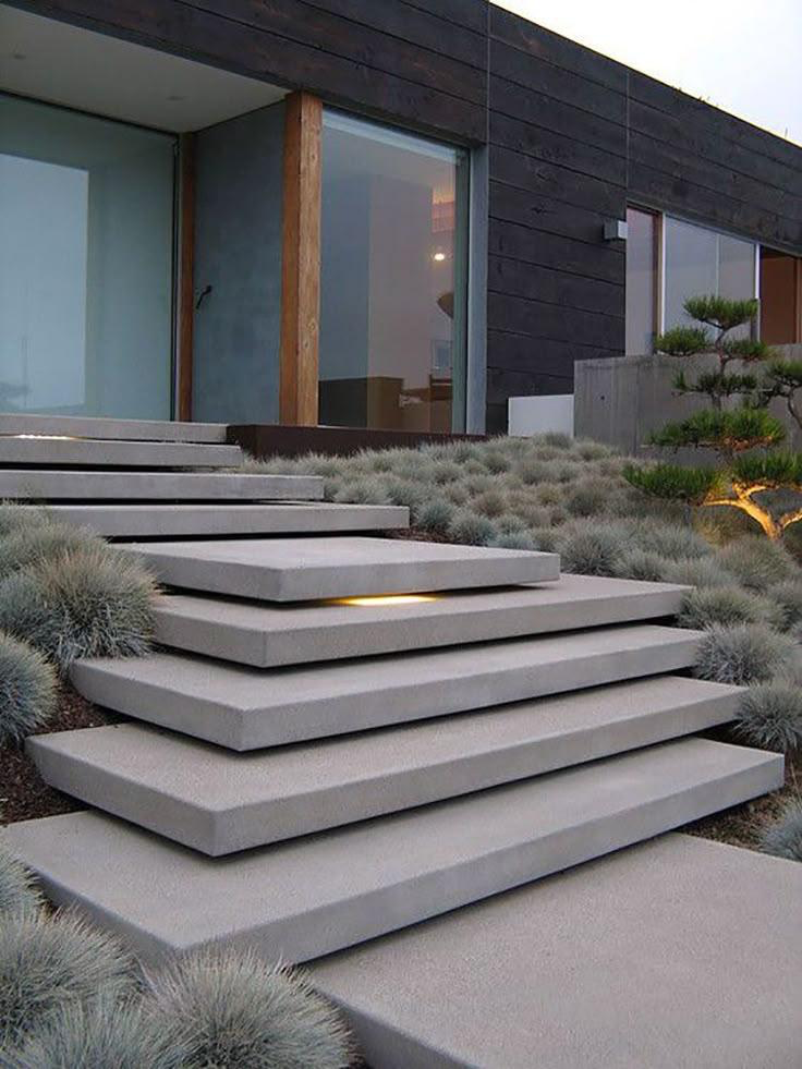 Outdoor Steps & Stairs — example project 4 by L.D. Williams Decorative Concrete