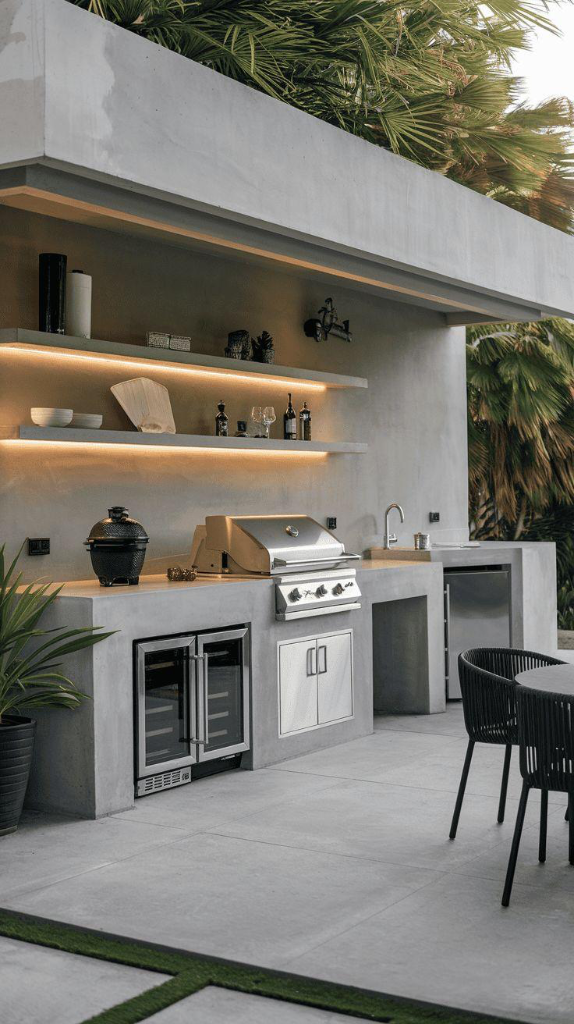 Custom Outdoor Kitchens — example project 4 by L.D. Williams Decorative Concrete