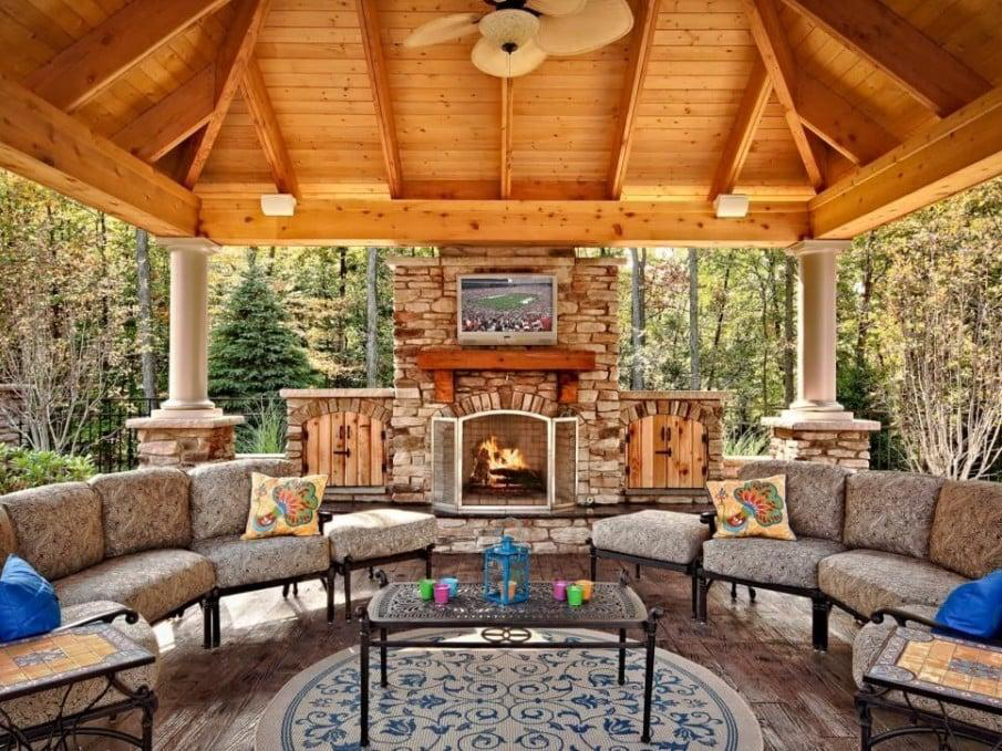 Fire Pits & Outdoor Fireplaces — example project 4 by L.D. Williams Decorative Concrete