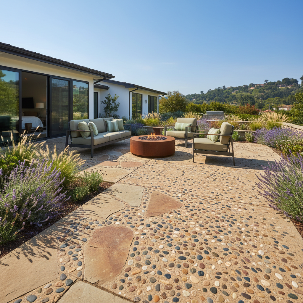 Exposed Aggregate Concrete — example project 1 by L.D. Williams Decorative Concrete