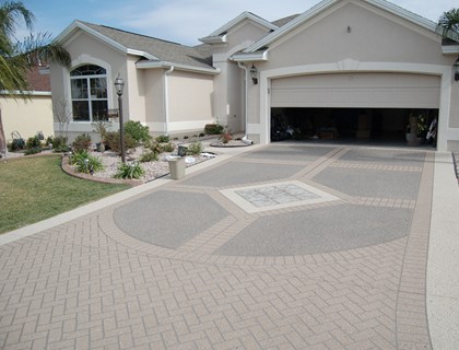 Concrete Driveways — example project 2 by L.D. Williams Decorative Concrete