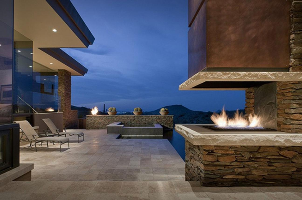 Fire Pits & Outdoor Fireplaces — example project 2 by L.D. Williams Decorative Concrete