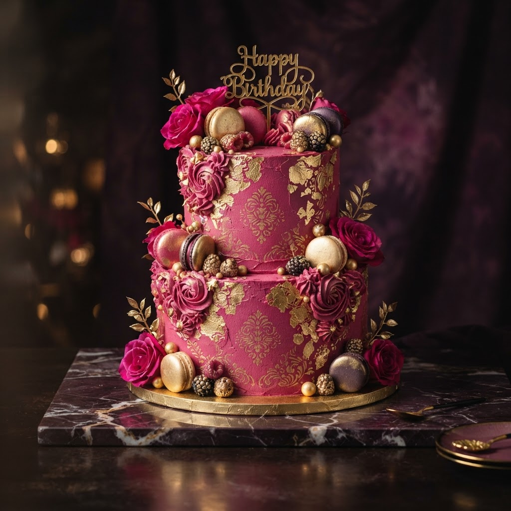 Custom birthday cake