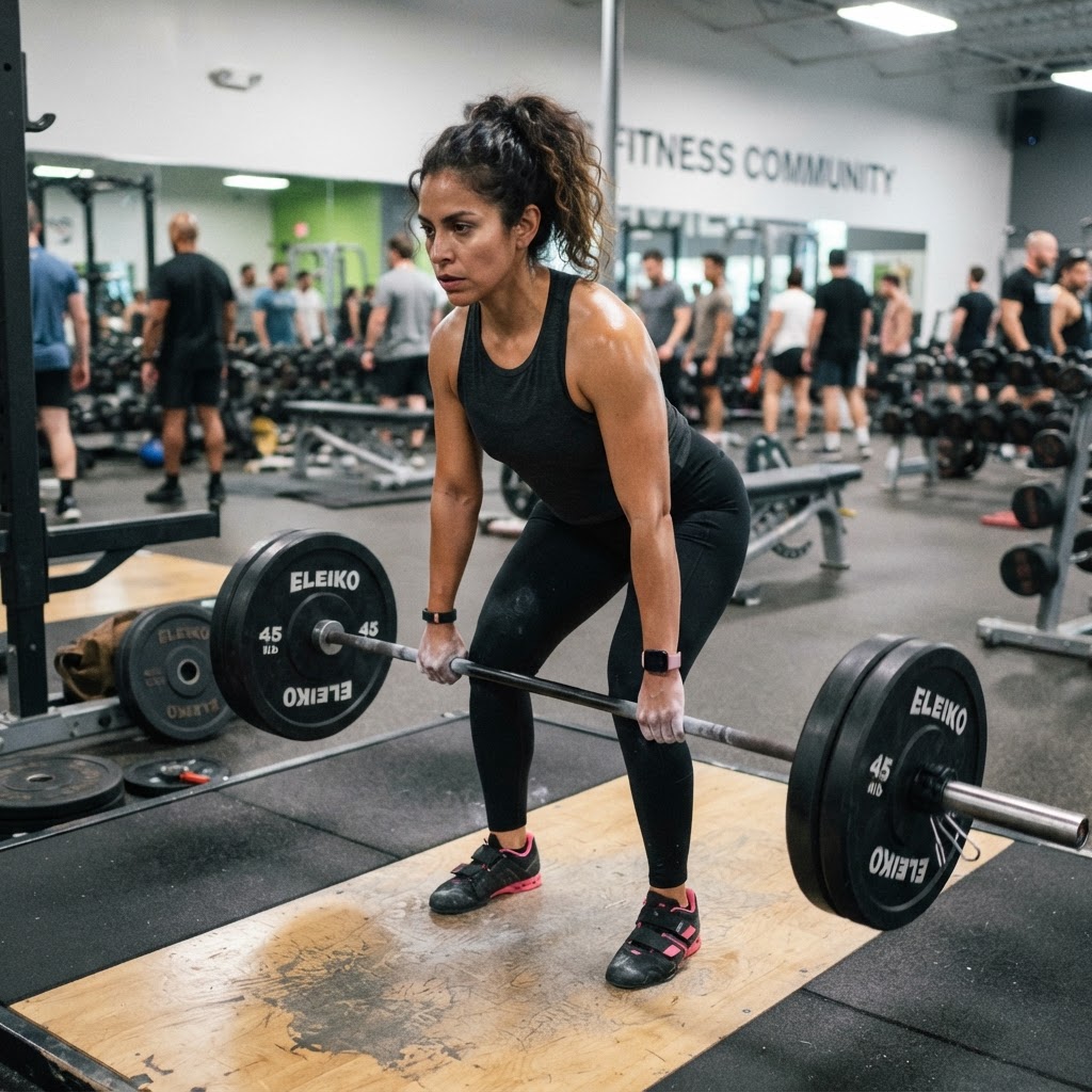 Maria L. — Deadlifting 225 for reps