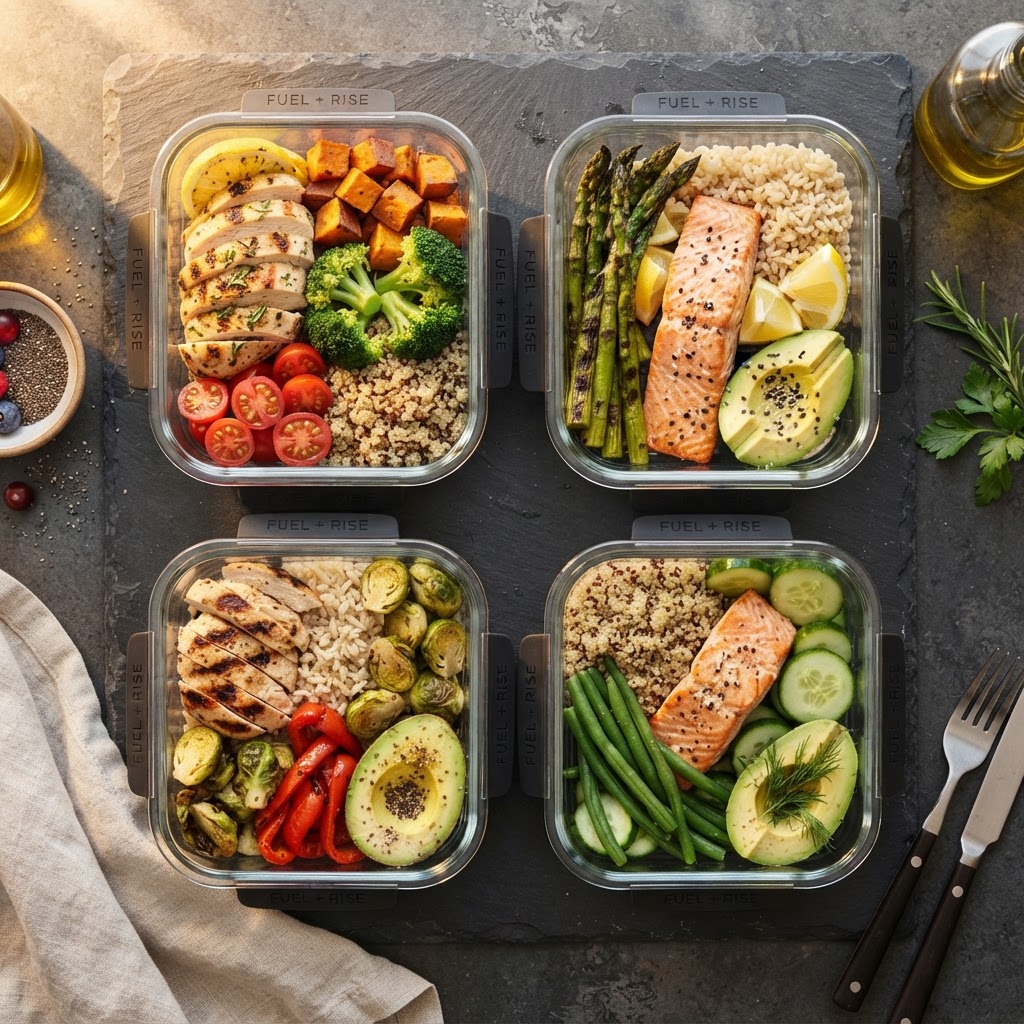 High-protein meal prep containers