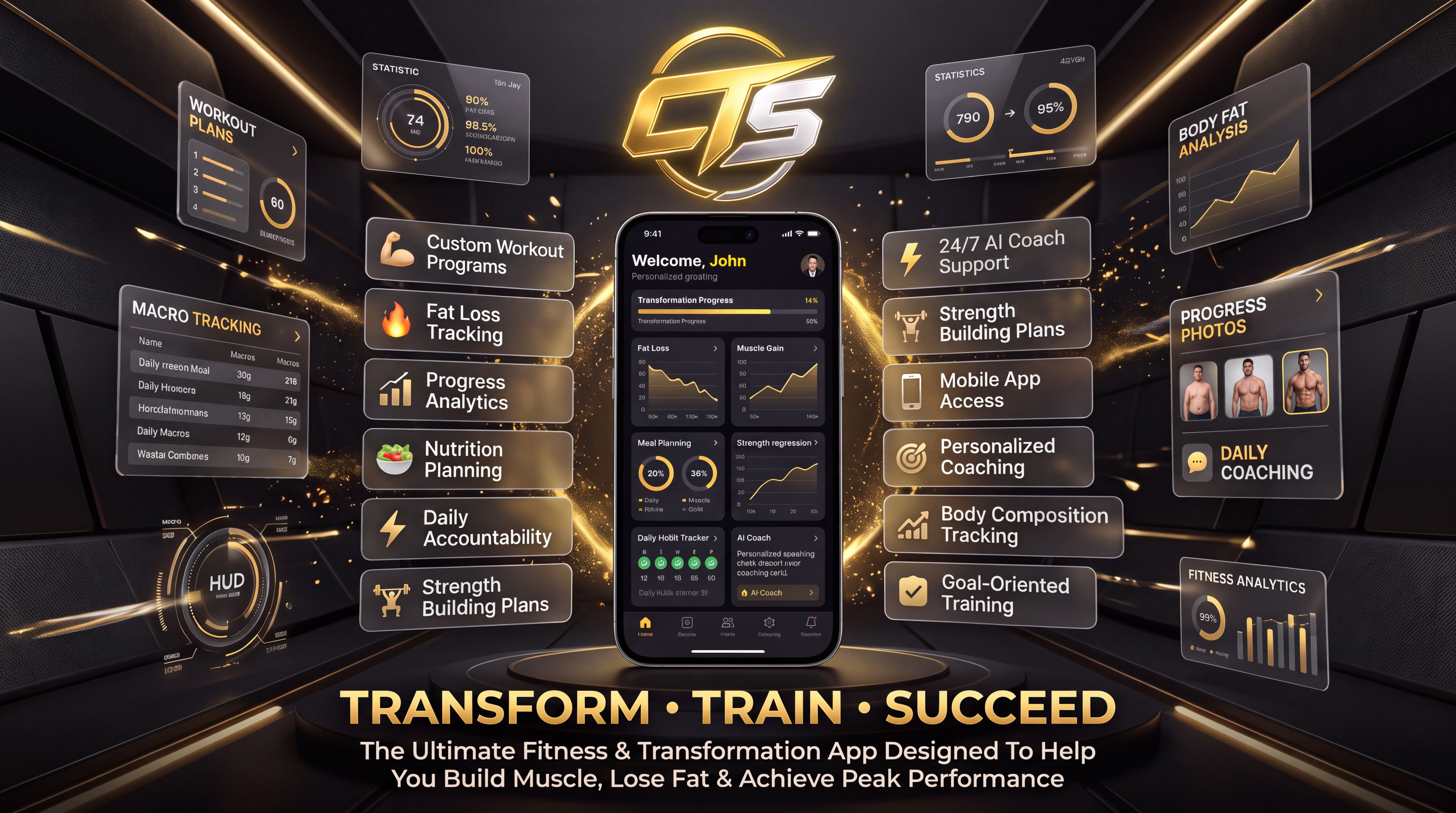 CTS Pro — Transform, Train, Succeed. The ultimate fitness and transformation app to build muscle, lose fat and achieve peak performance