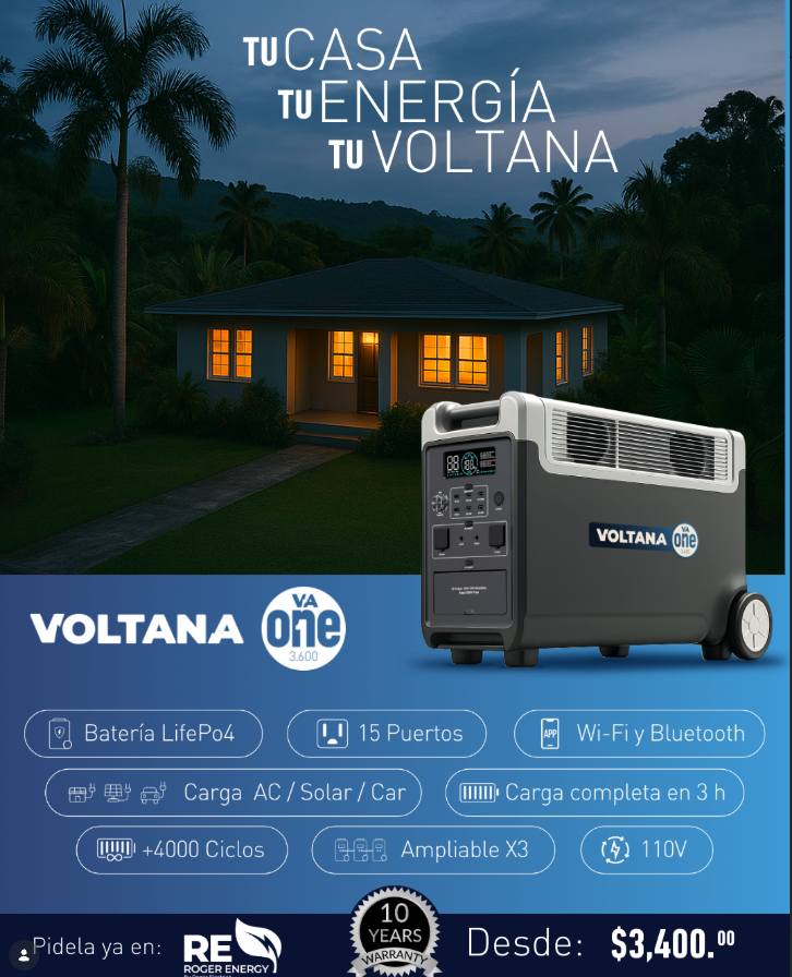 Voltana energia portatil