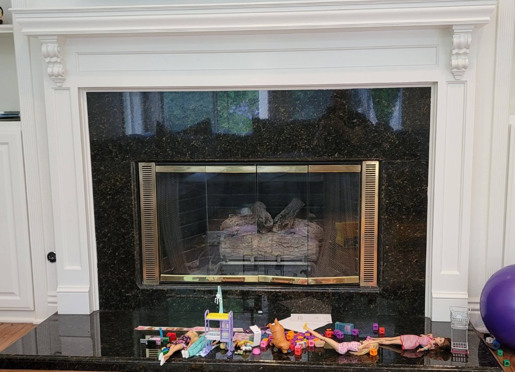 Fireplace Remodel before