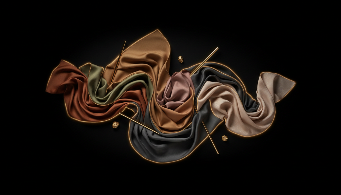 Luxury color palette arrangement