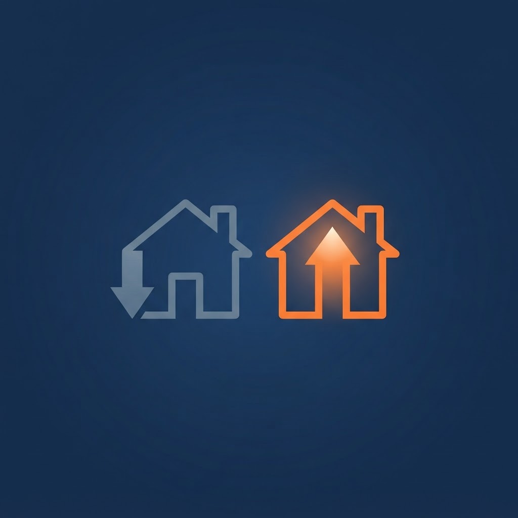 Illustration comparing a traditional price reduction with a seller credit financing strategy on San Luis Obispo County real estate