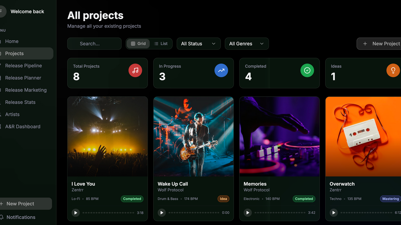 SoniSync template preview