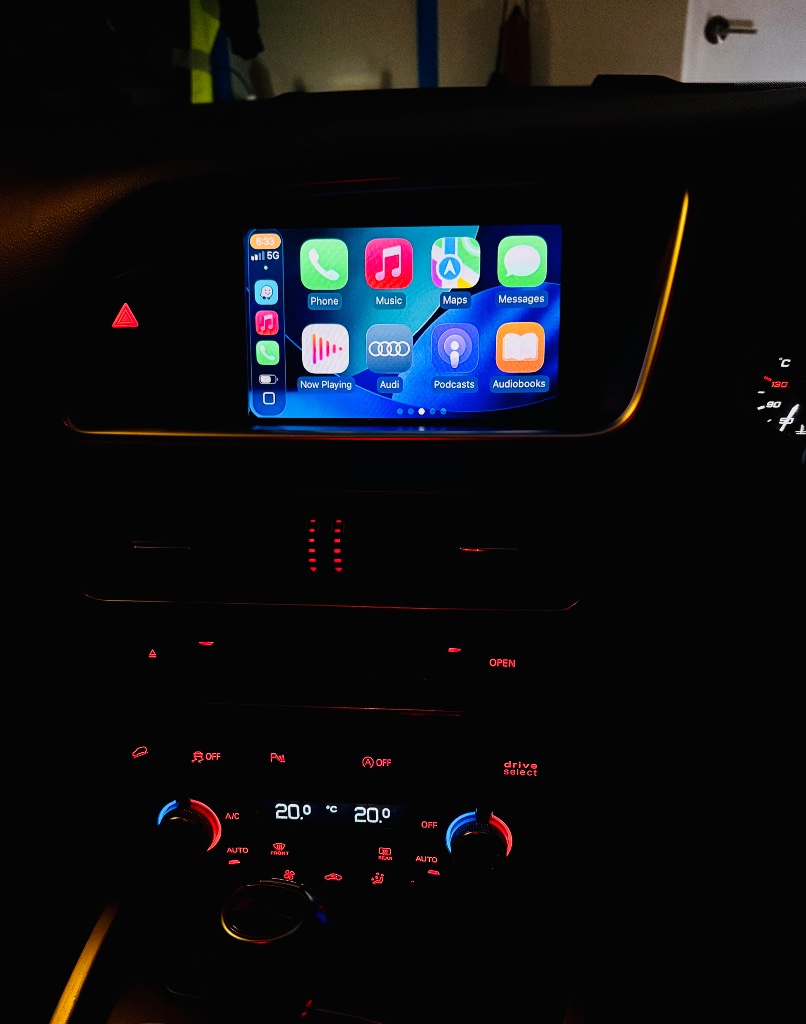 Audi CarPlay customer installation photo