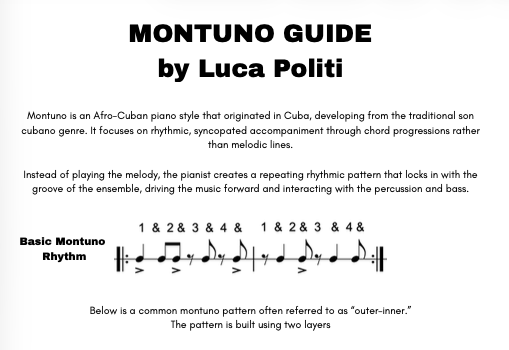 Montuno Guide