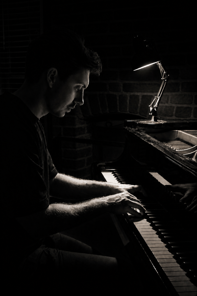 Luca Politi at the piano