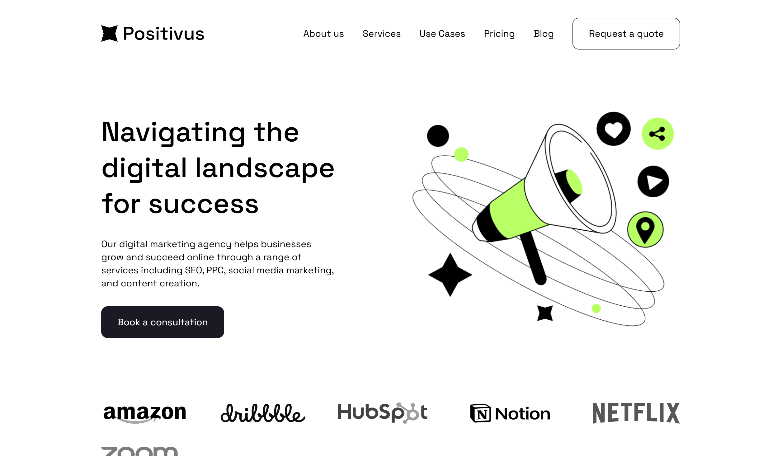 Positivus – High-Performance Business template preview