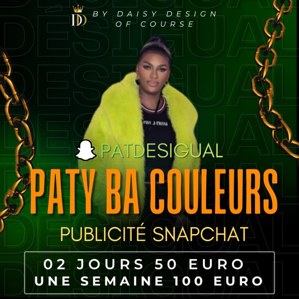 Paty Ba Couleurs Publicité Snapchat