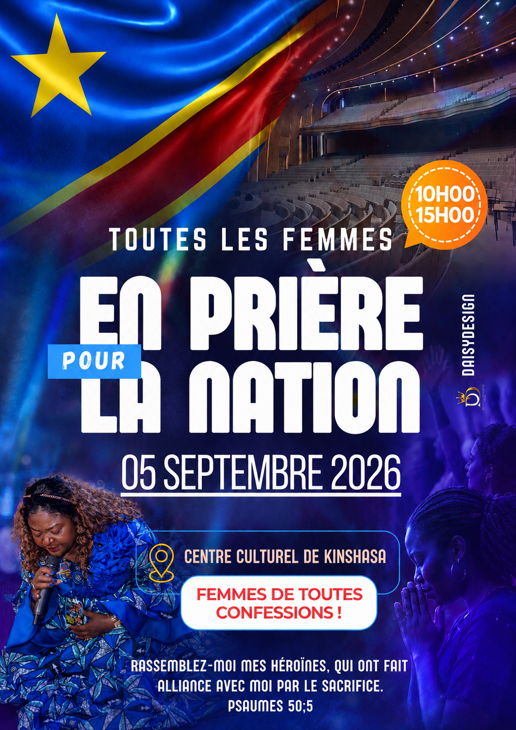 Toutes les femmes en prière pour la nation