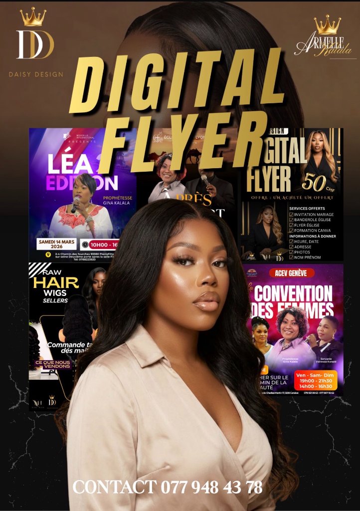 Digital Flyer Daisy Design