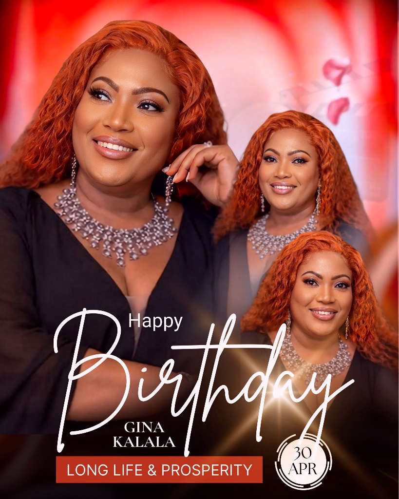 Affiche anniversaire Gina Kalala