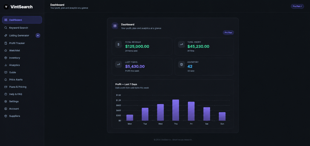 VintSearch Dashboard