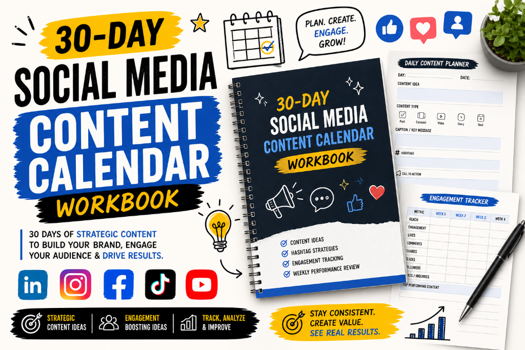 Social Media Content Calendar Workbook