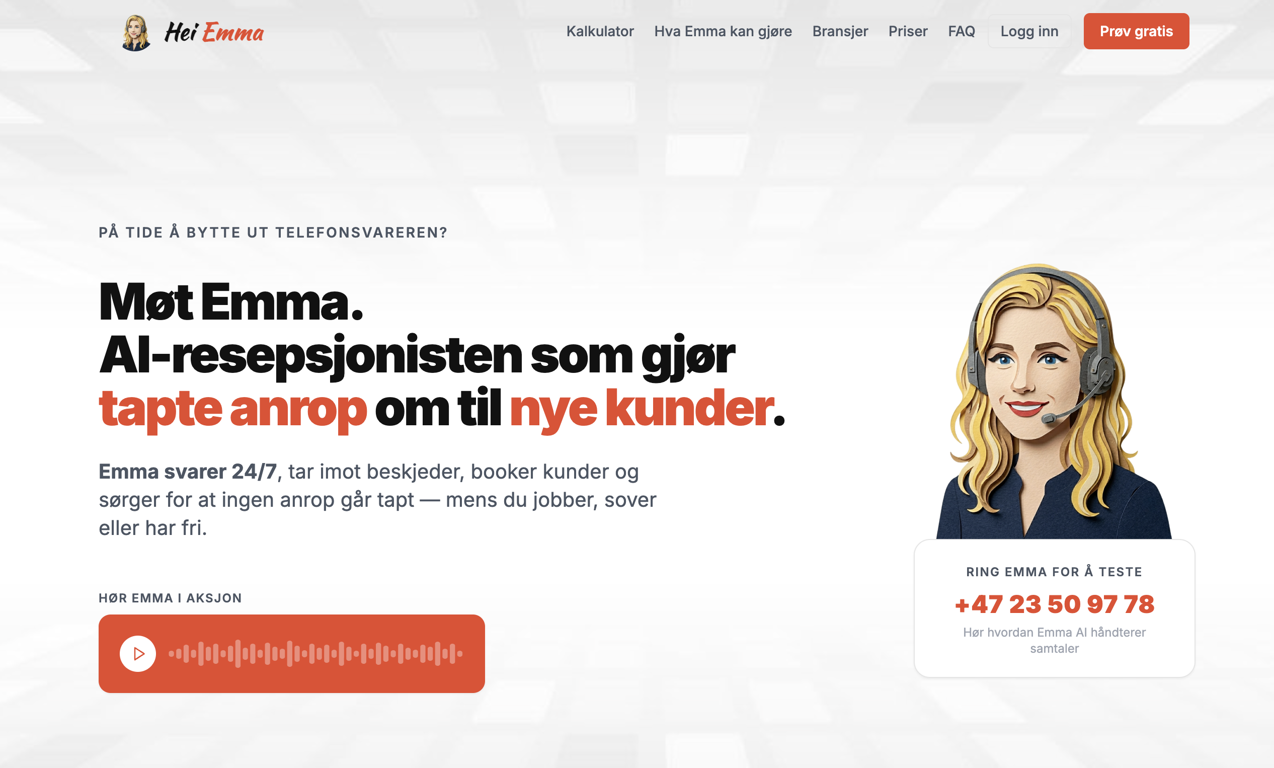 Hei Emma skjermbilde
