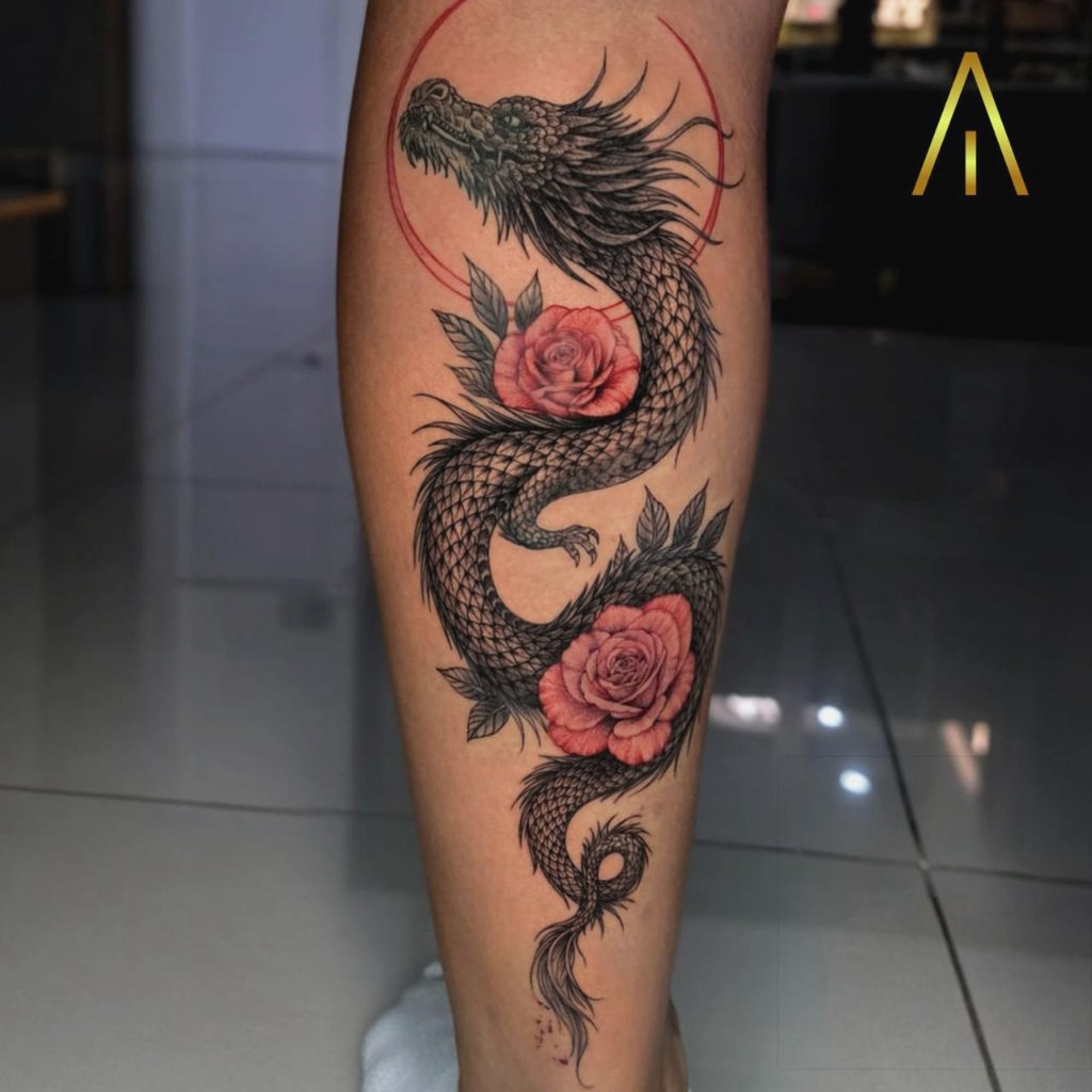 Black and grey tattoo Chiang Mai