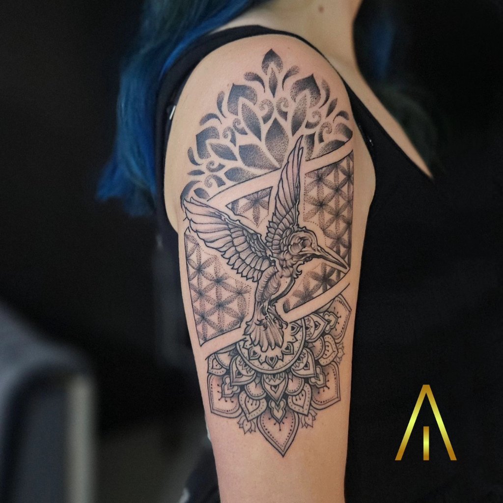 Polynesian geometric tattoo Chiang Mai Artisan Ink